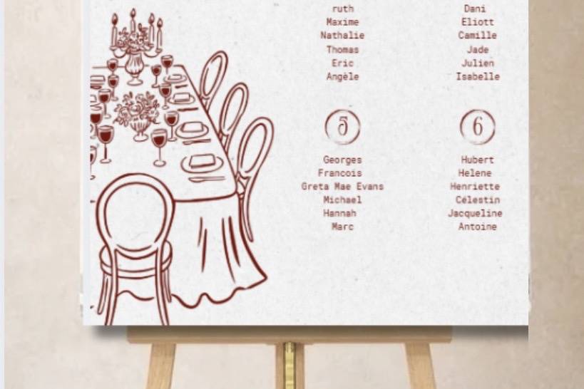 Plan de table