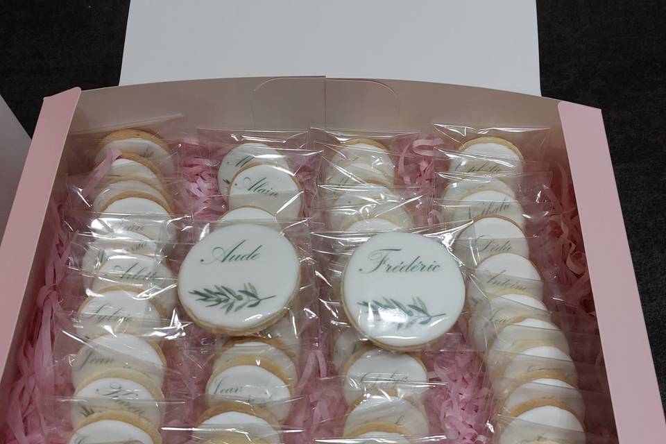 Biscuits marque-place