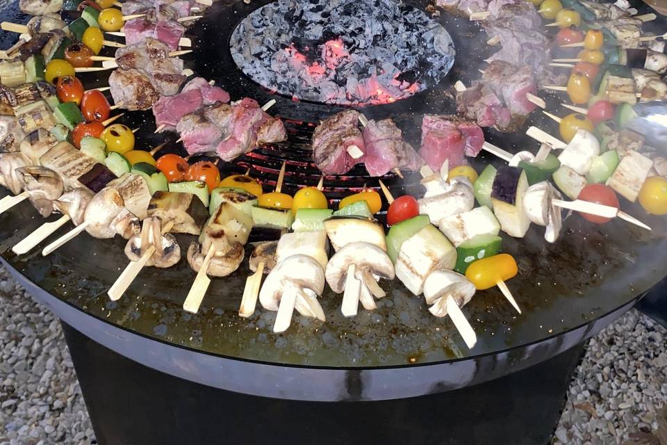 Brochettes au brasero