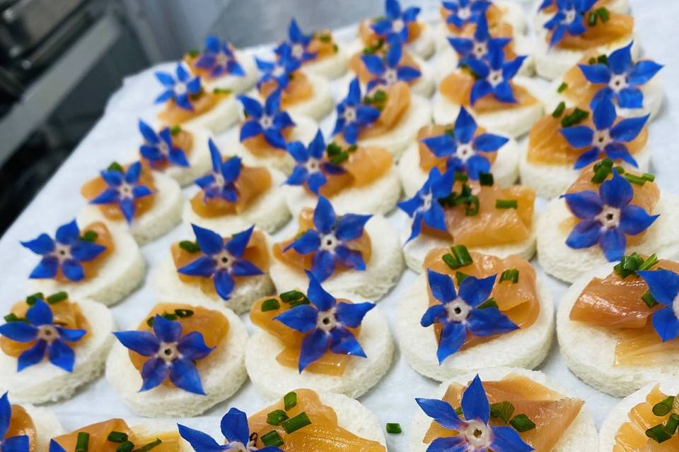 Toast aux saumon