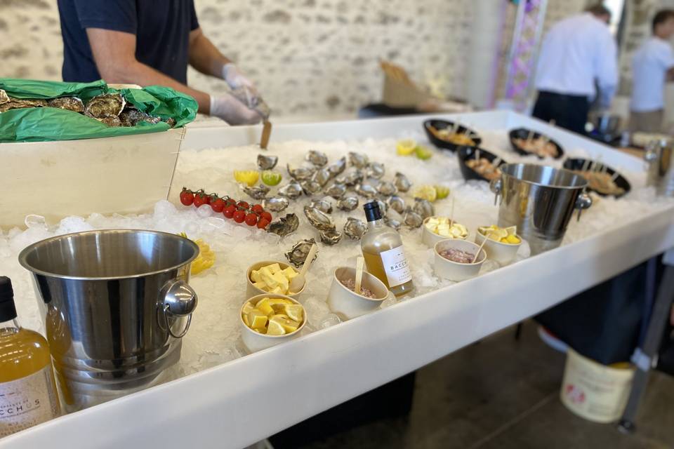 Atelier gambas et huîtres