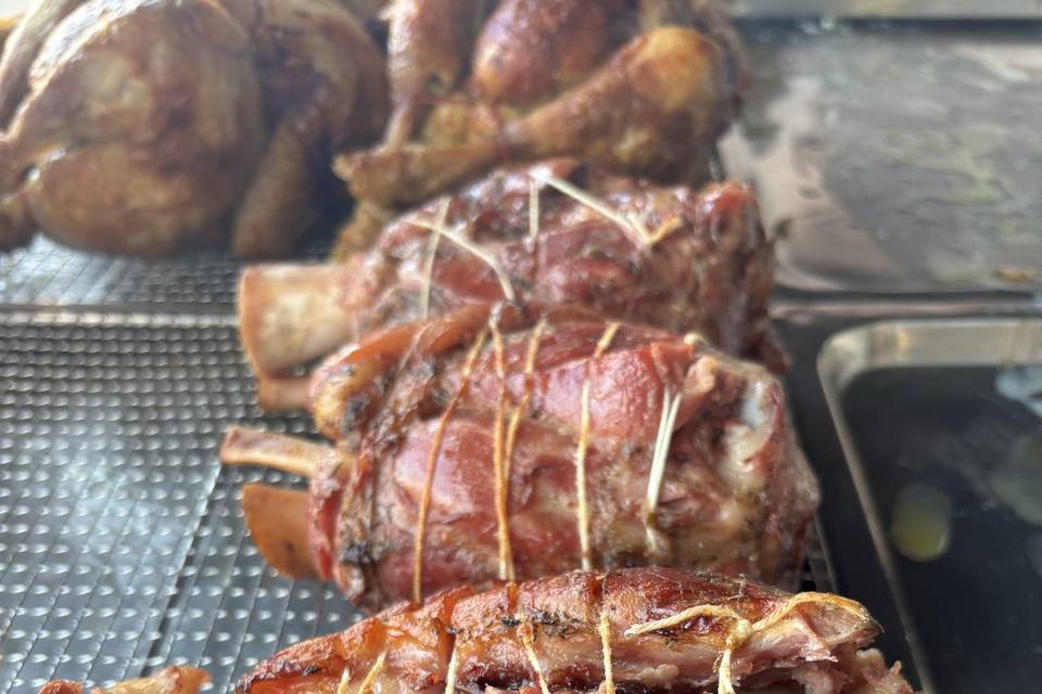 Jarret de porc rôtis