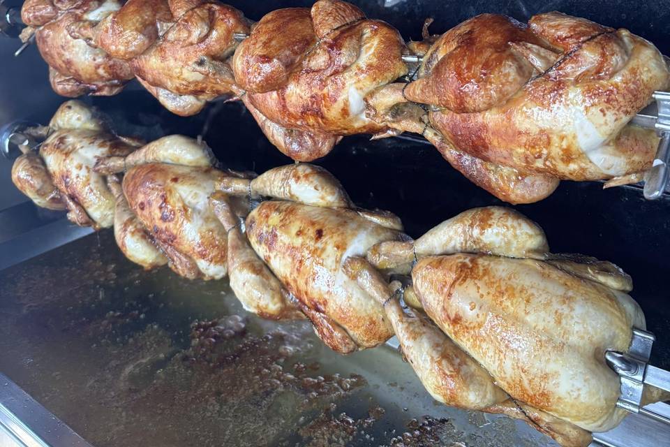 Poulets rotis