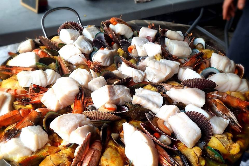 Paella au poêlons