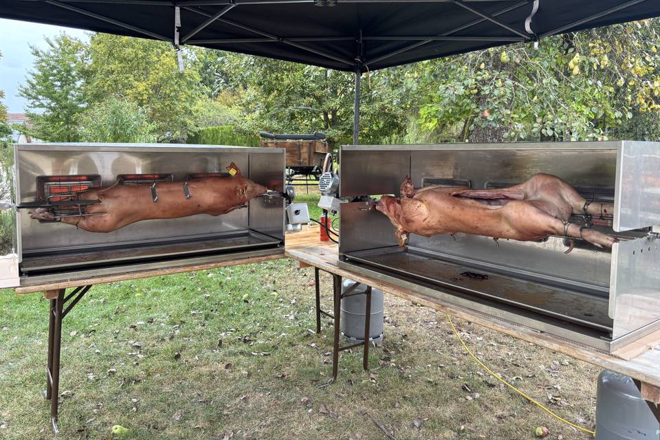 Cochon à la broche