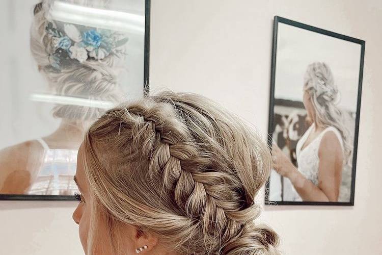 Chignon avec tresse