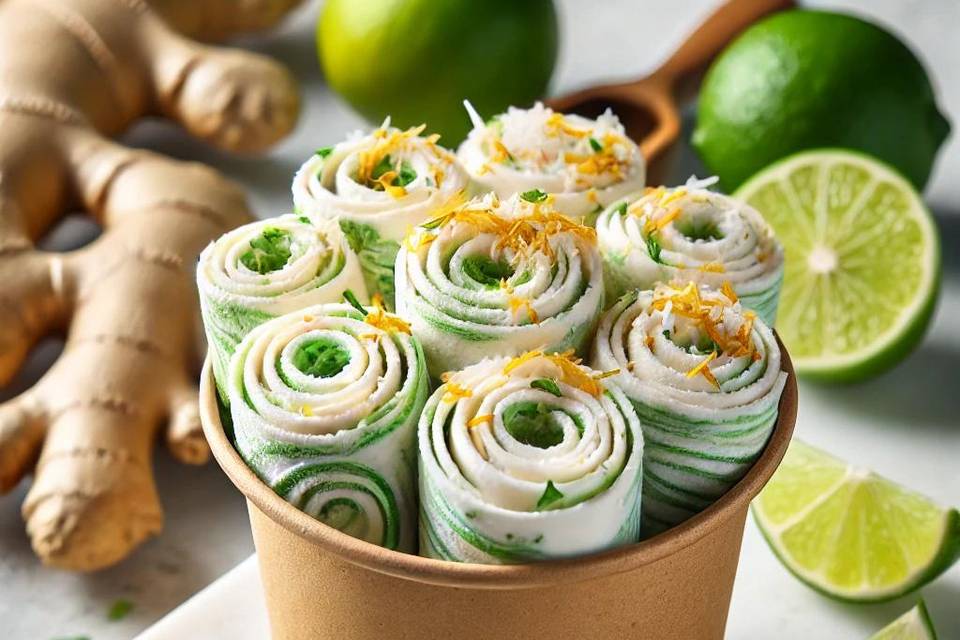 Creme glacée coco, combava, gi