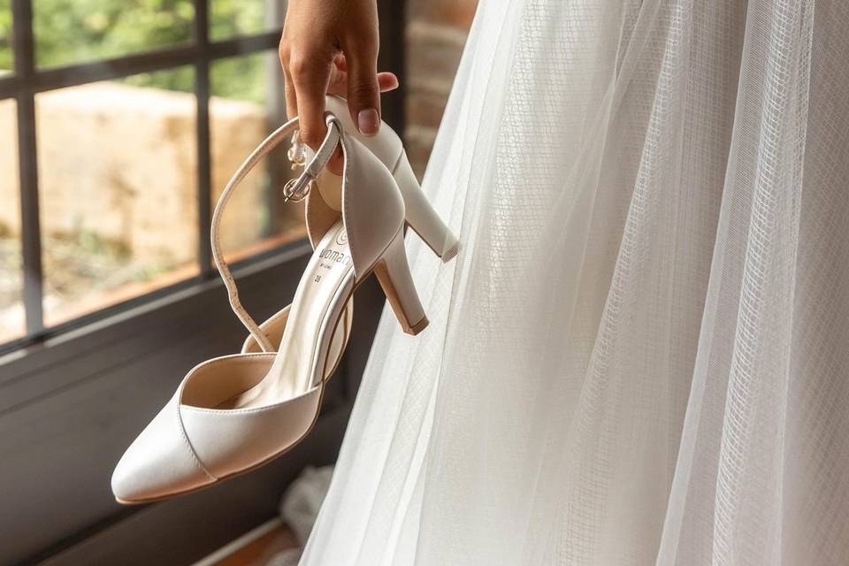 Robe de mariée  et chaussures