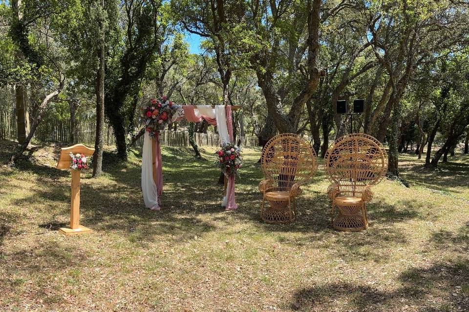 Location fauteuils et pupitre