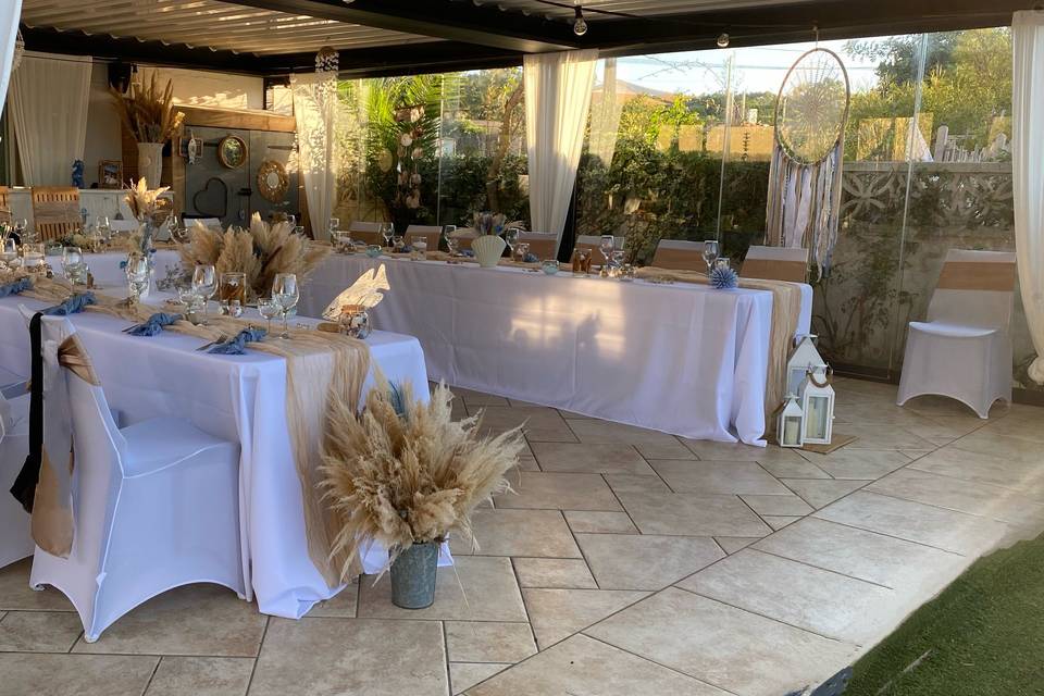 Table U bohème et pampas