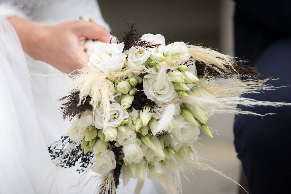 Bouquet de la mariée pampa