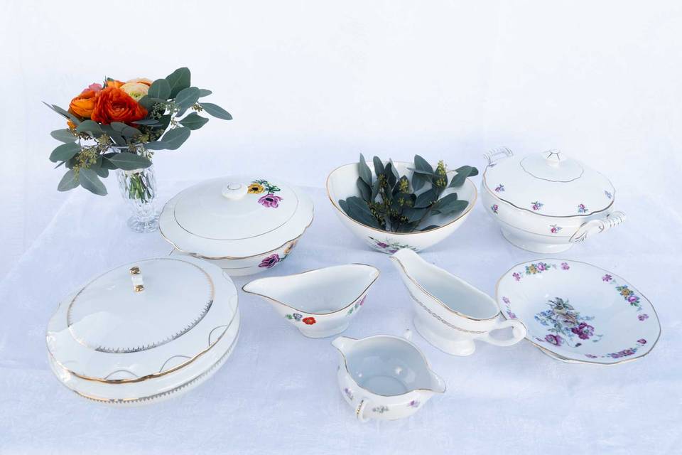 Soupières et saucières