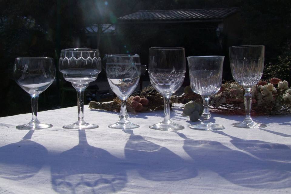 Verres à pied