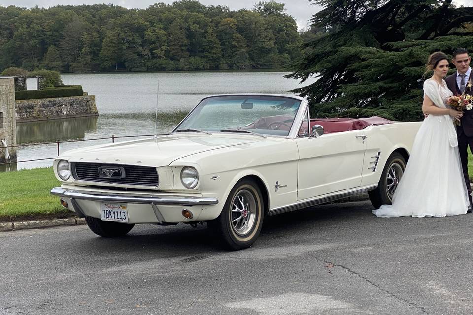 Mustang 66 cabriolet blanche