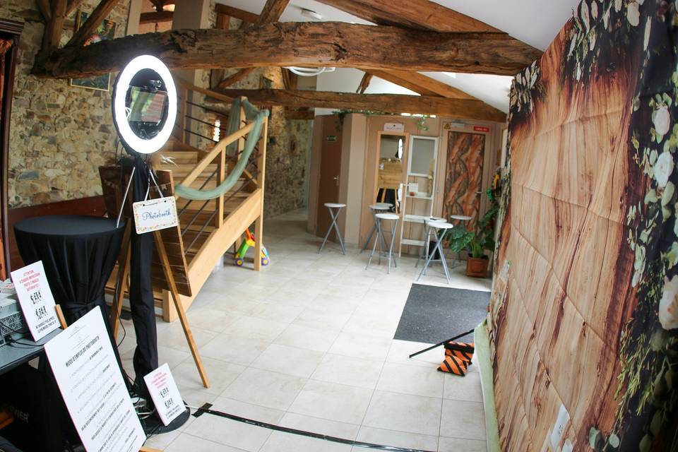 Installation photobooth intérieur