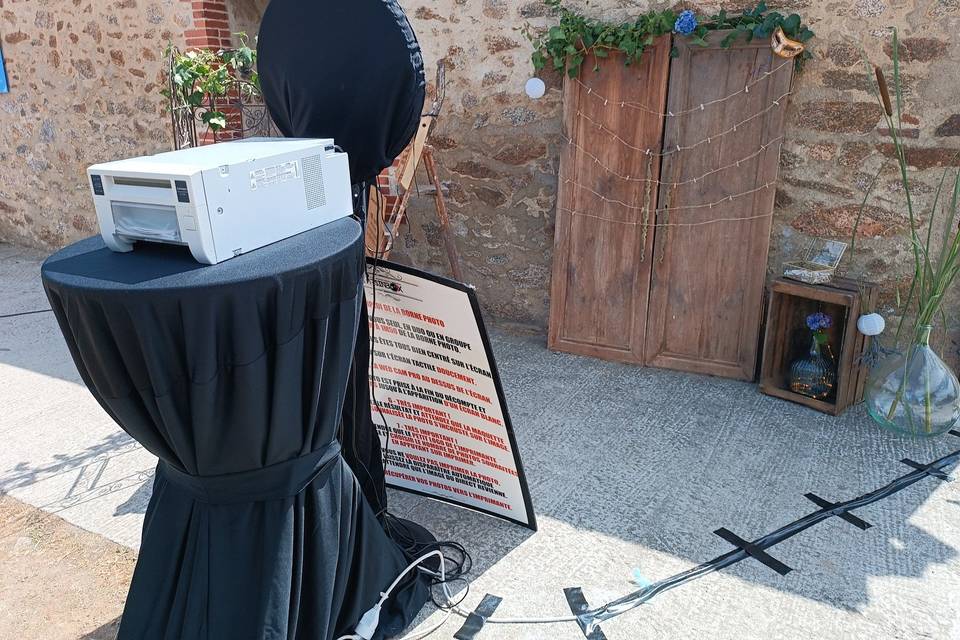 Installation photobooth ext
