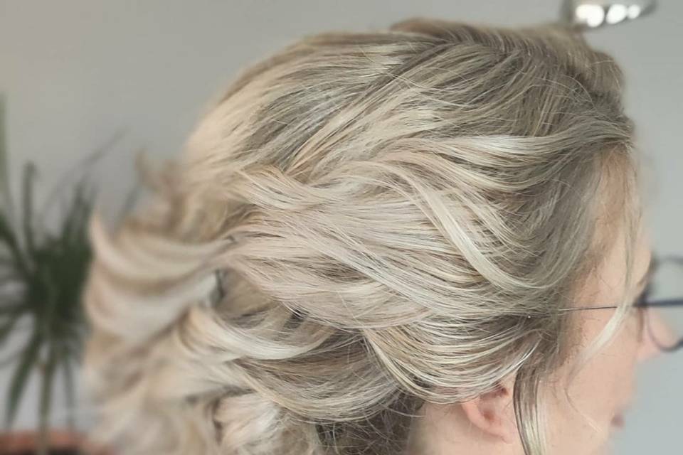 Chignon mariée champêtre