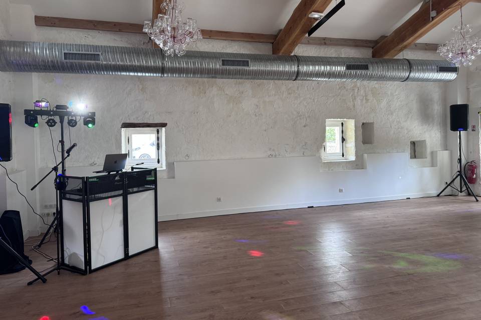 Exemple d'agencement en salle