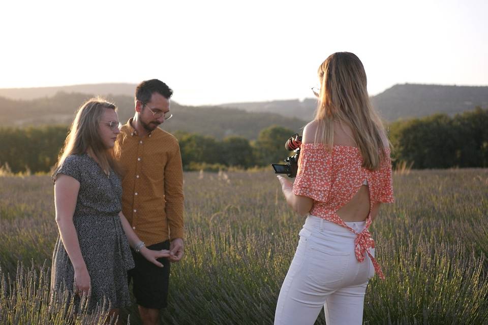 Backstage séance engagement