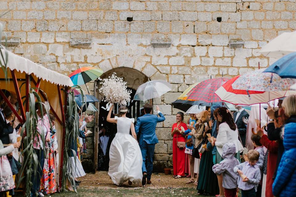 Mariage sous la pluie