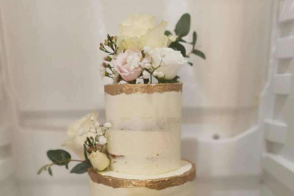 Naked cake dorure