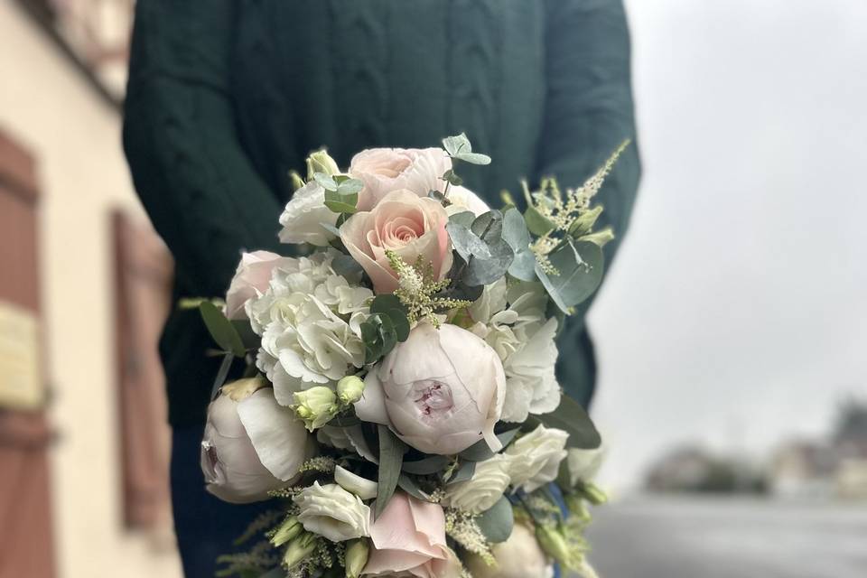 Bouquet de mariée cascade