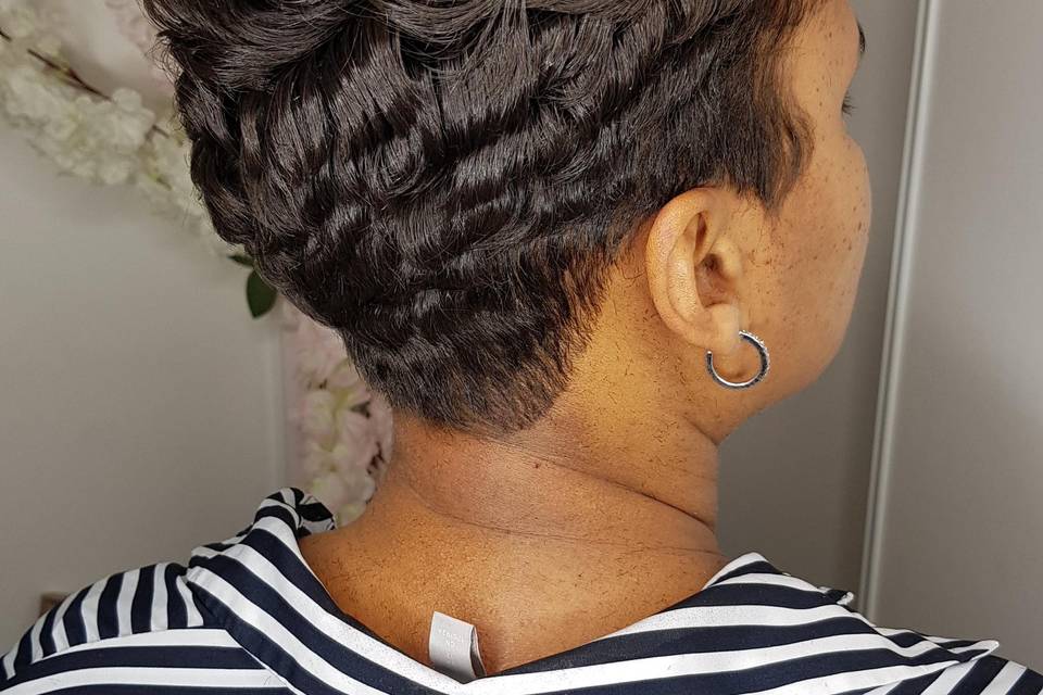 Coupe Pixie mariée