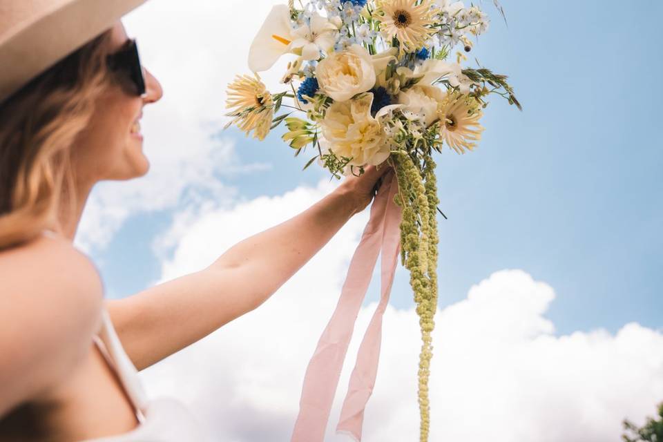 Bouquet de mariée style modern