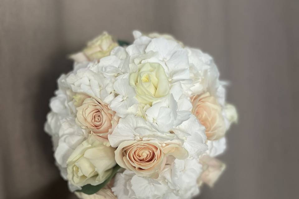 Bouquet de mariée rond