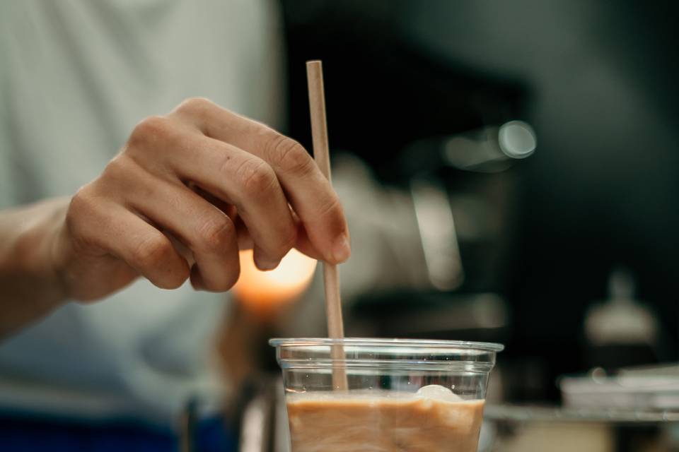 Boisson glacée caféinée