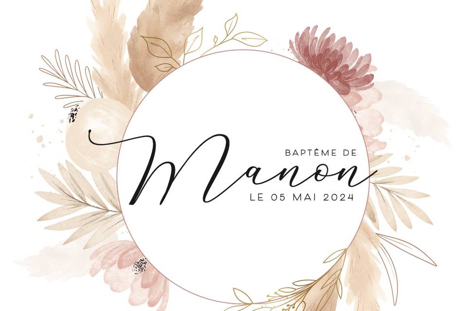 Faire-part de baptême