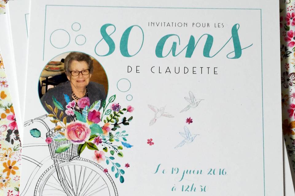 Invitation 80 ans