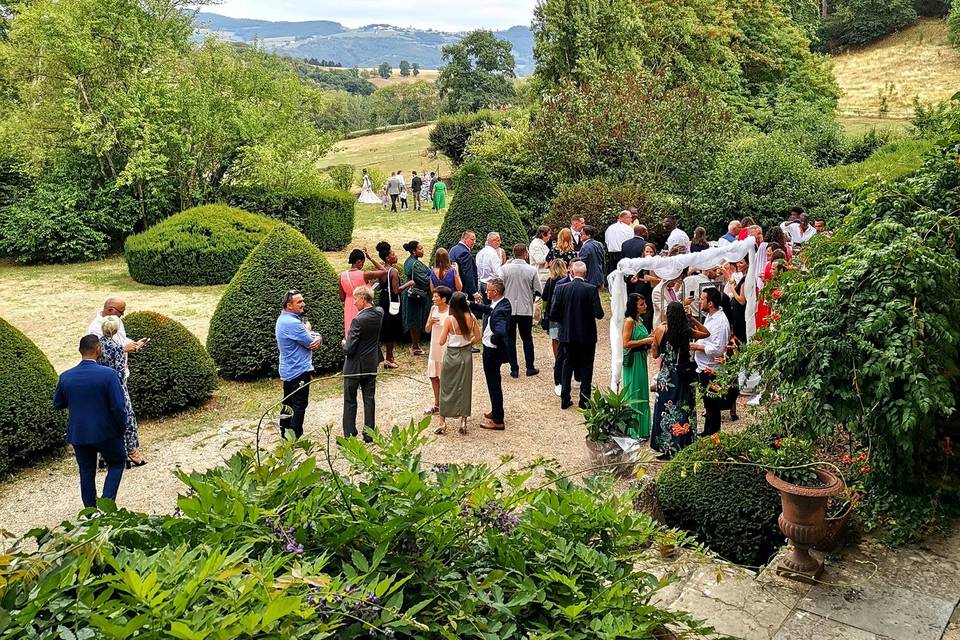 Vin d'honneur extérieur