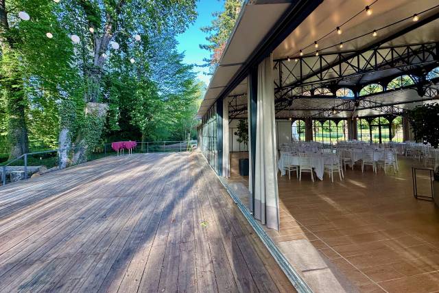 Terrasse coté riviere