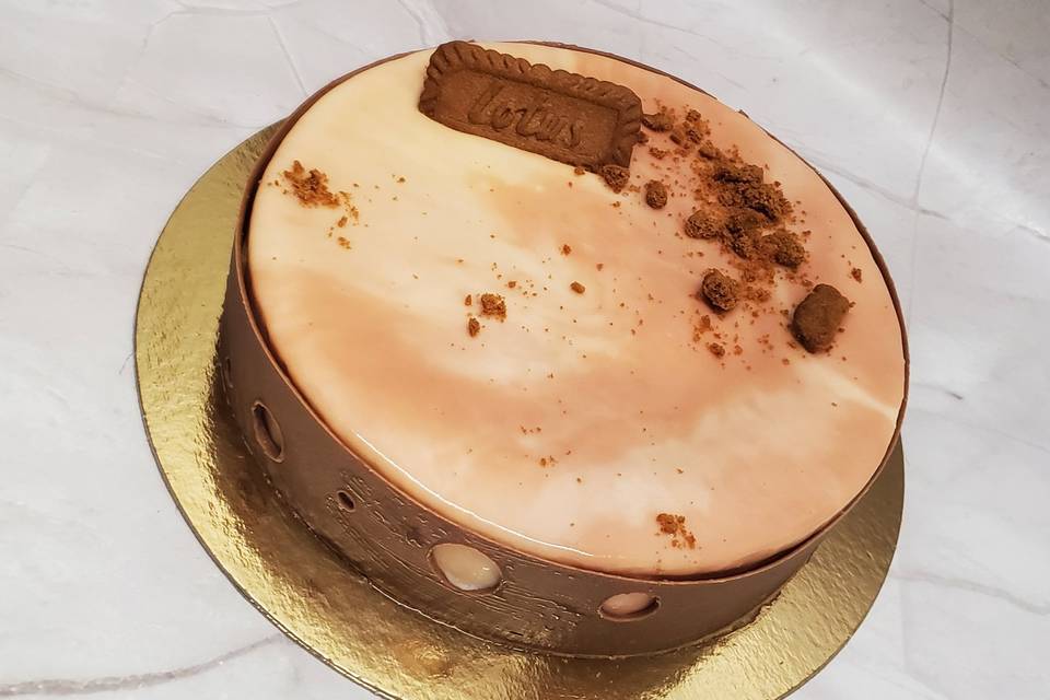 Entremet speculoos cerclage