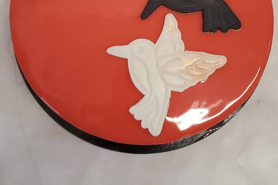 Entremet sur le theme colibri