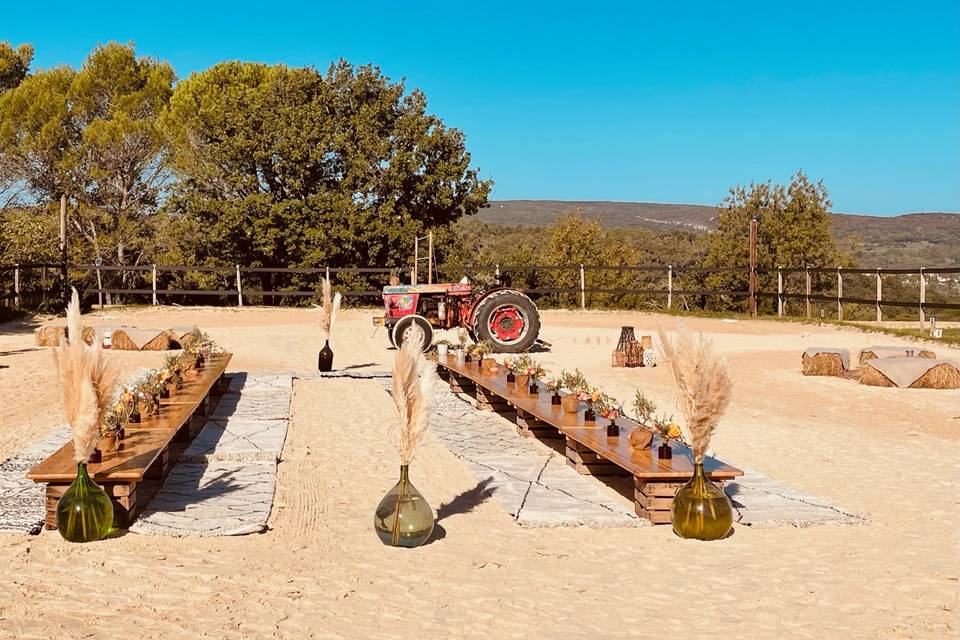 Brunch les pieds dans le sable