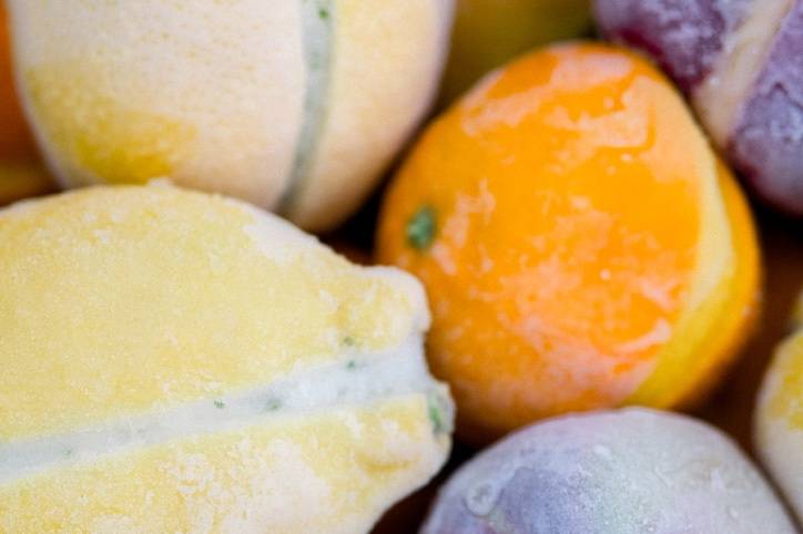 Fruits givrés