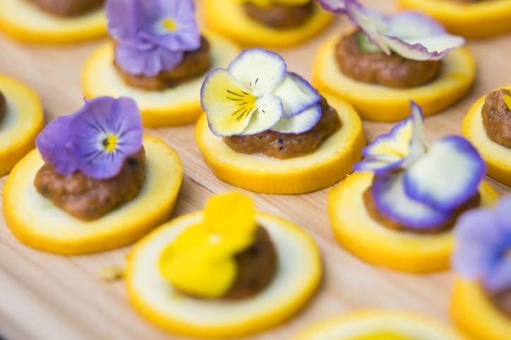 Carpaccio de courgettes jaunes