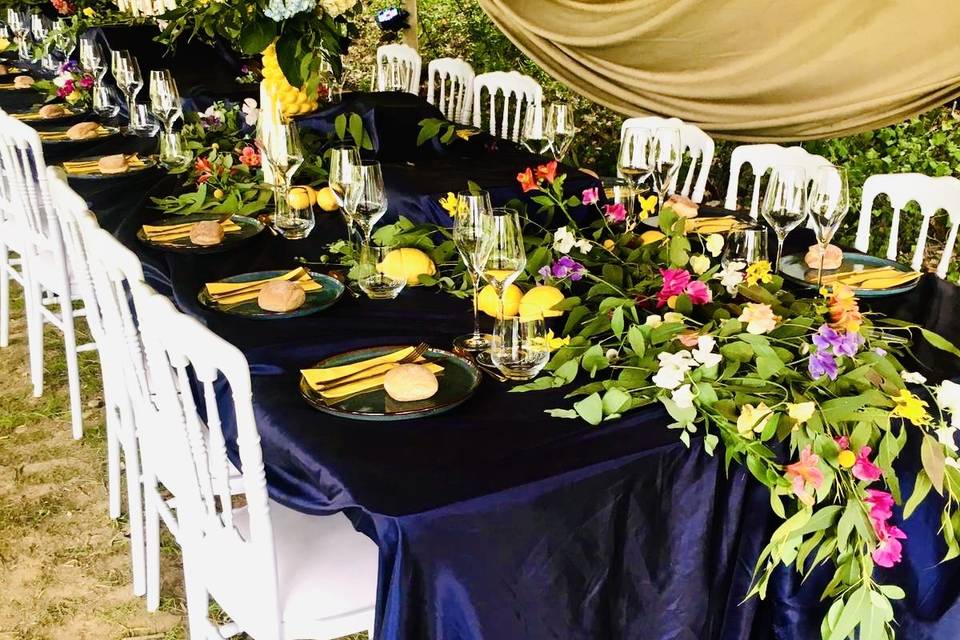 Scénographie banquet