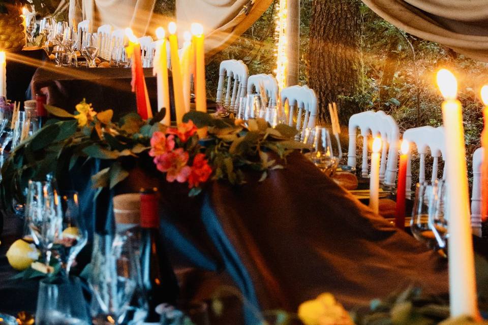 Scénographie banquet