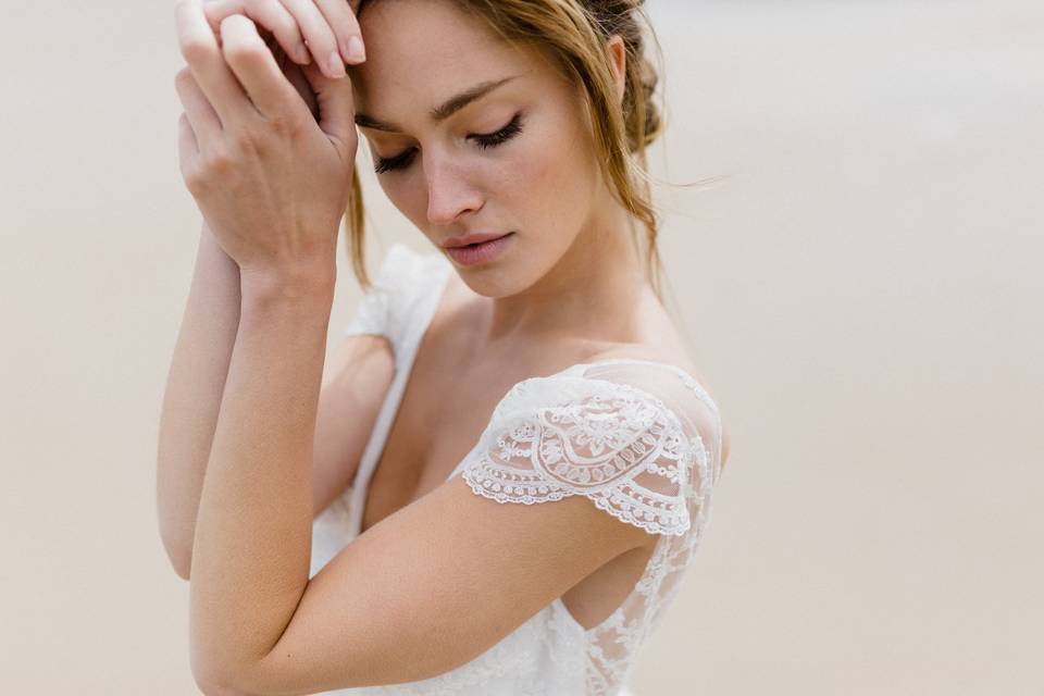 Shooting créateur robe mariée