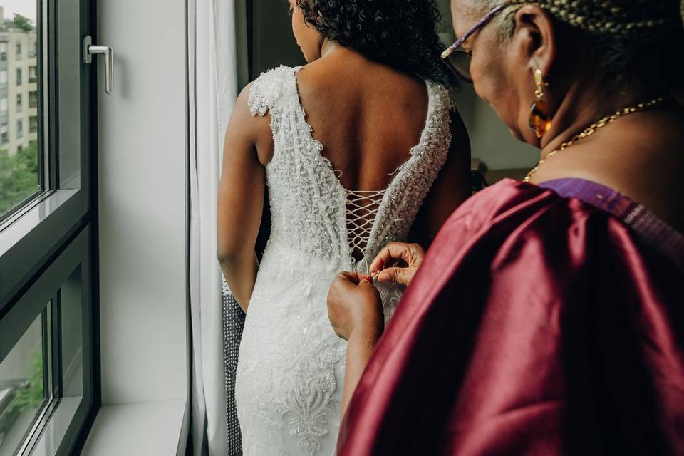 Préparation de la mariée