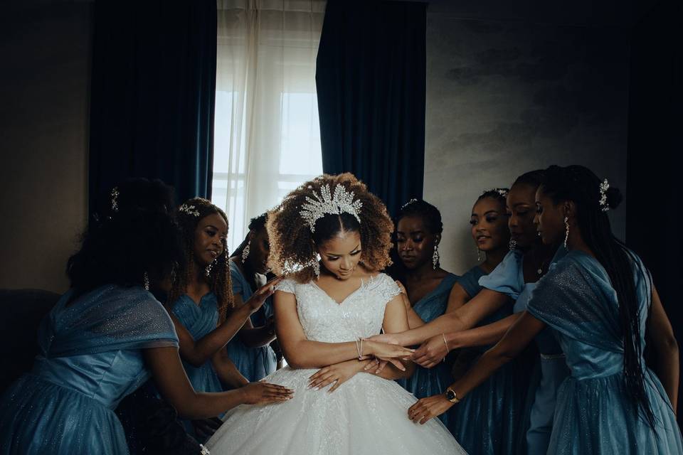 Préparation de la mariée