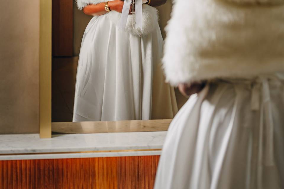 Portrait de la mariée
