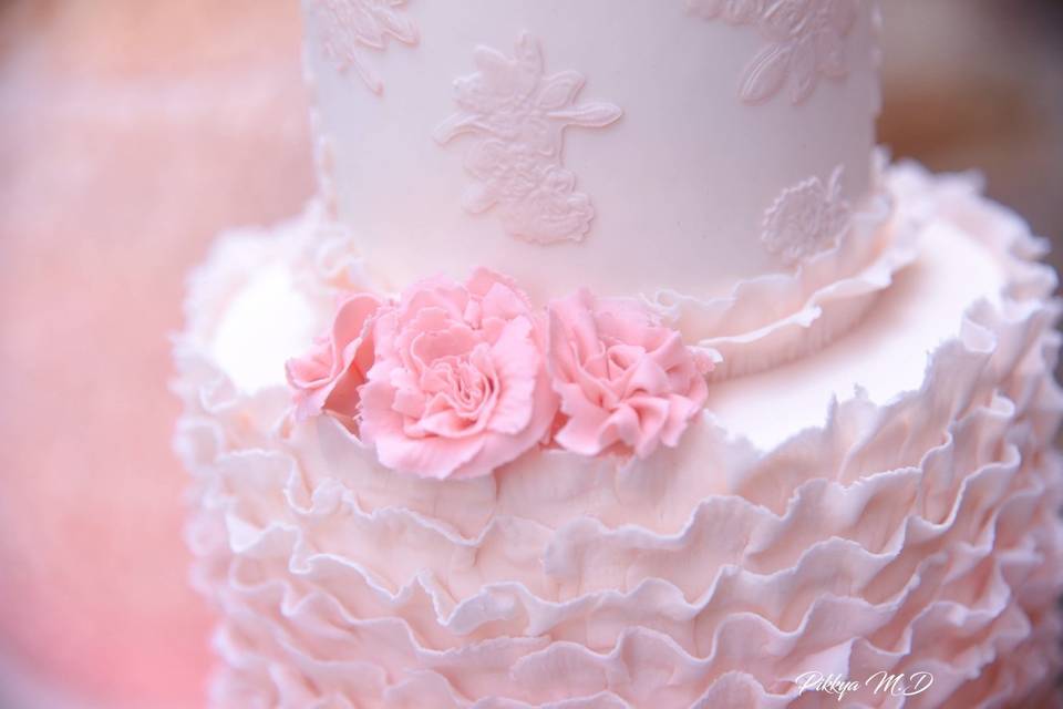 Wedding cake rose