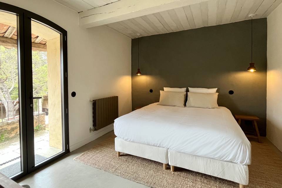 L'une des chambres du Mas 1