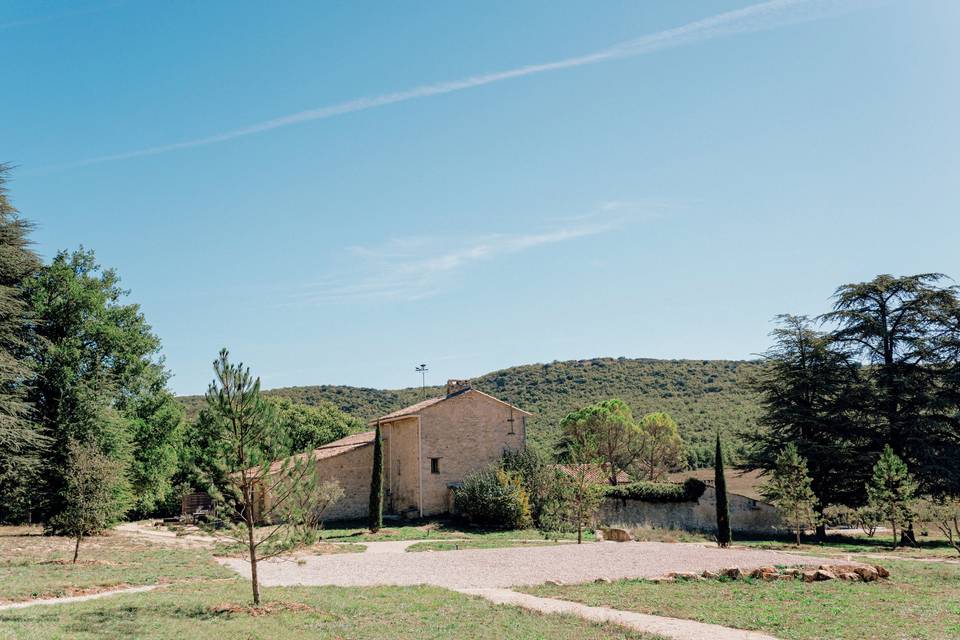 L'esplanade pour la tente