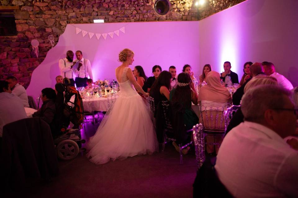 Salle des fêtes en lumière