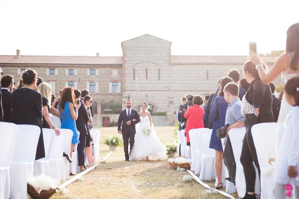 Arrivée de la mariée